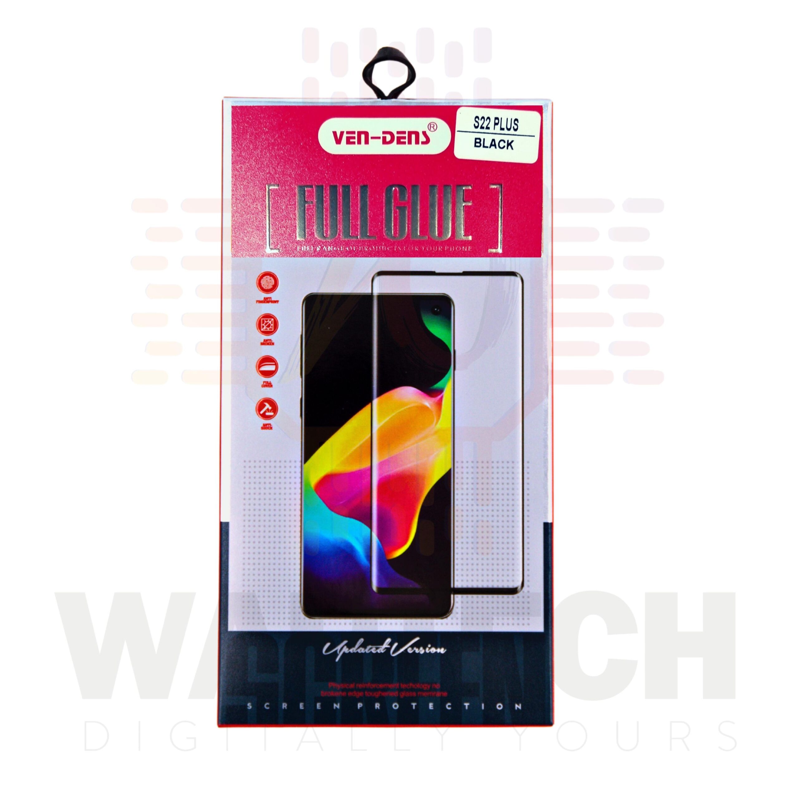 ven-dens-samsung-s22-plus-full-glue-tempered-glass-black-wautech-peterborough-plus