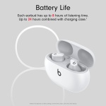 Beats Studio Buds – True Wireless Noise Cancelling Earbuds - White (MJ4Y3ZM/A) - Image 6