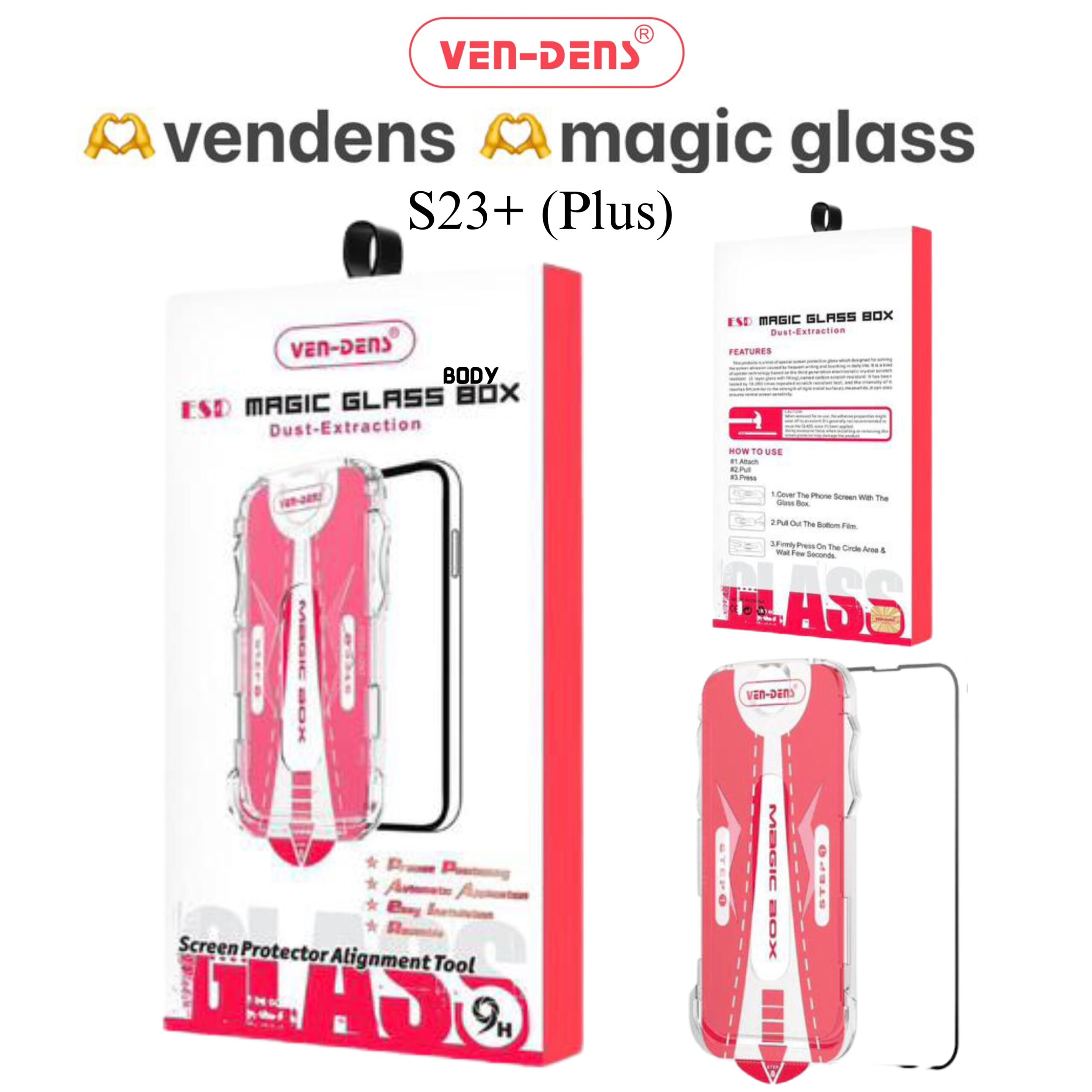 Ven-Dens Samsung Galaxy S23+ Magic Glass Protector13i