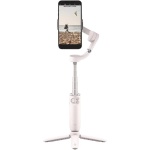 DJI OM 5 Smartphone Gimbal Stabilizer, 3-Axis Phone Gimbal, Built-In Extension Rod, Portable and Foldable Sunset White – Open Box