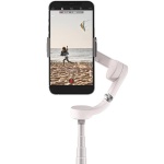 DJI OM 5 Smartphone Gimbal Stabilizer, 3-Axis Phone Gimbal, Built-In Extension Rod, Portable and Foldable Sunset White – Open Box - Image 2